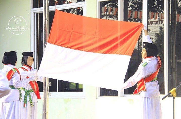 Upacara pengibaran bendera 17 AGUSTUS 2022 Pondok Pesantren Daarul Rahman
