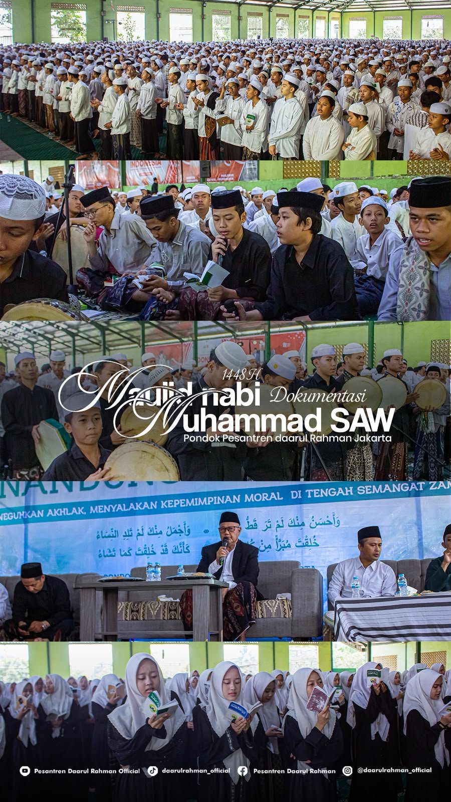 Suasana Acara Maulid Nabi Muhammad SAW di Pondok Pesantren Daarul Rahman Jakarta